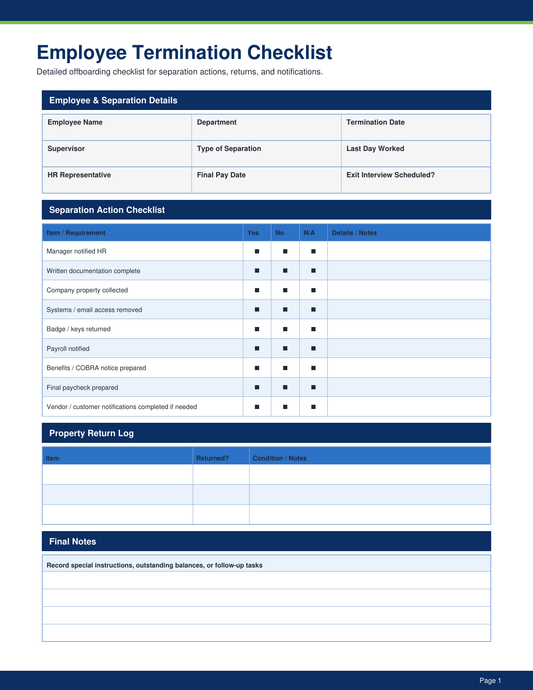 HR - 50 Essential Forms Pack pdf Download - YardDoc