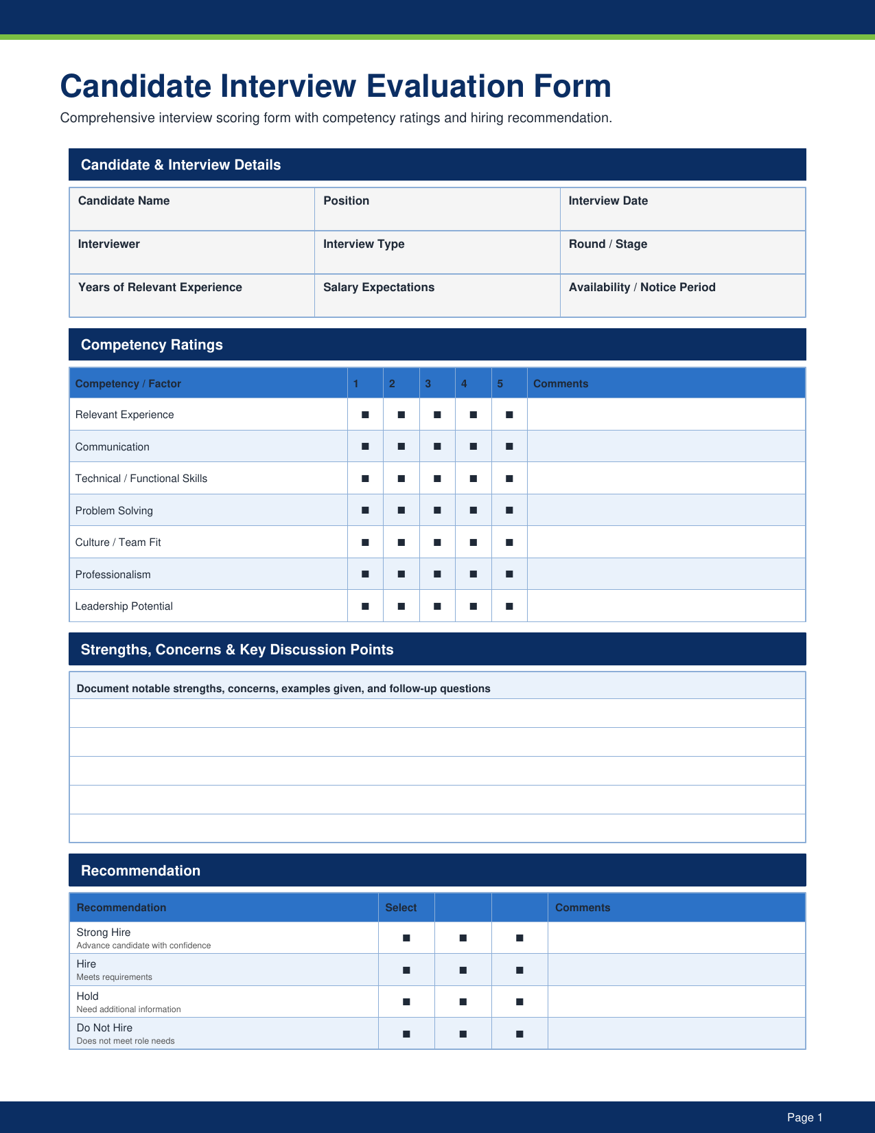 HR - 50 Essential Forms Pack pdf Download - YardDoc