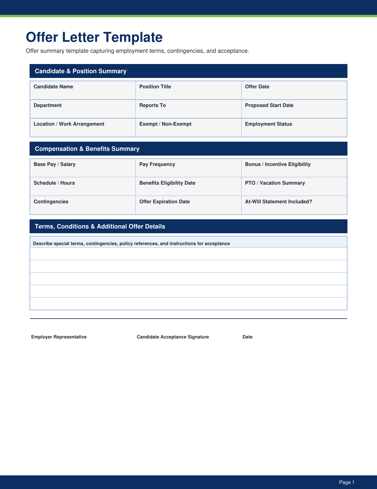 HR - 50 Essential Forms Pack pdf Download - YardDoc