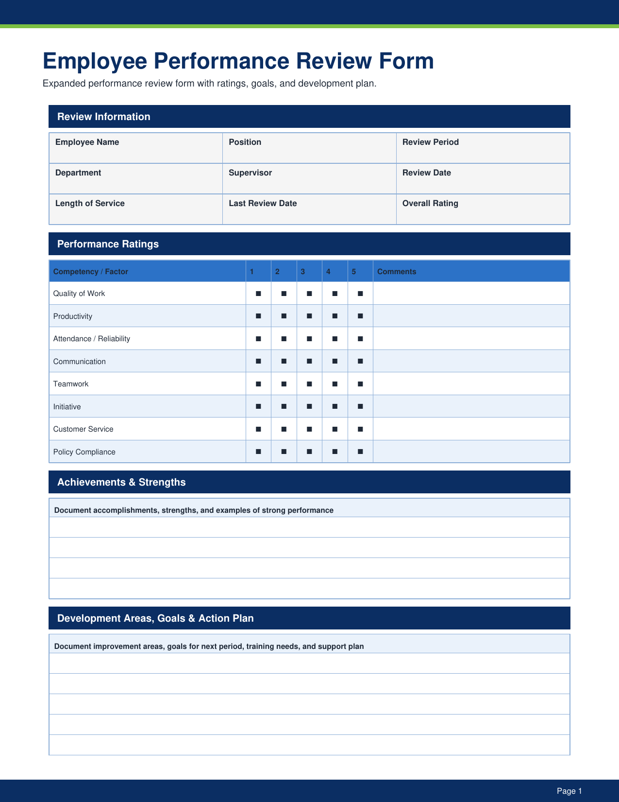 HR - 50 Essential Forms Pack pdf Download - YardDoc