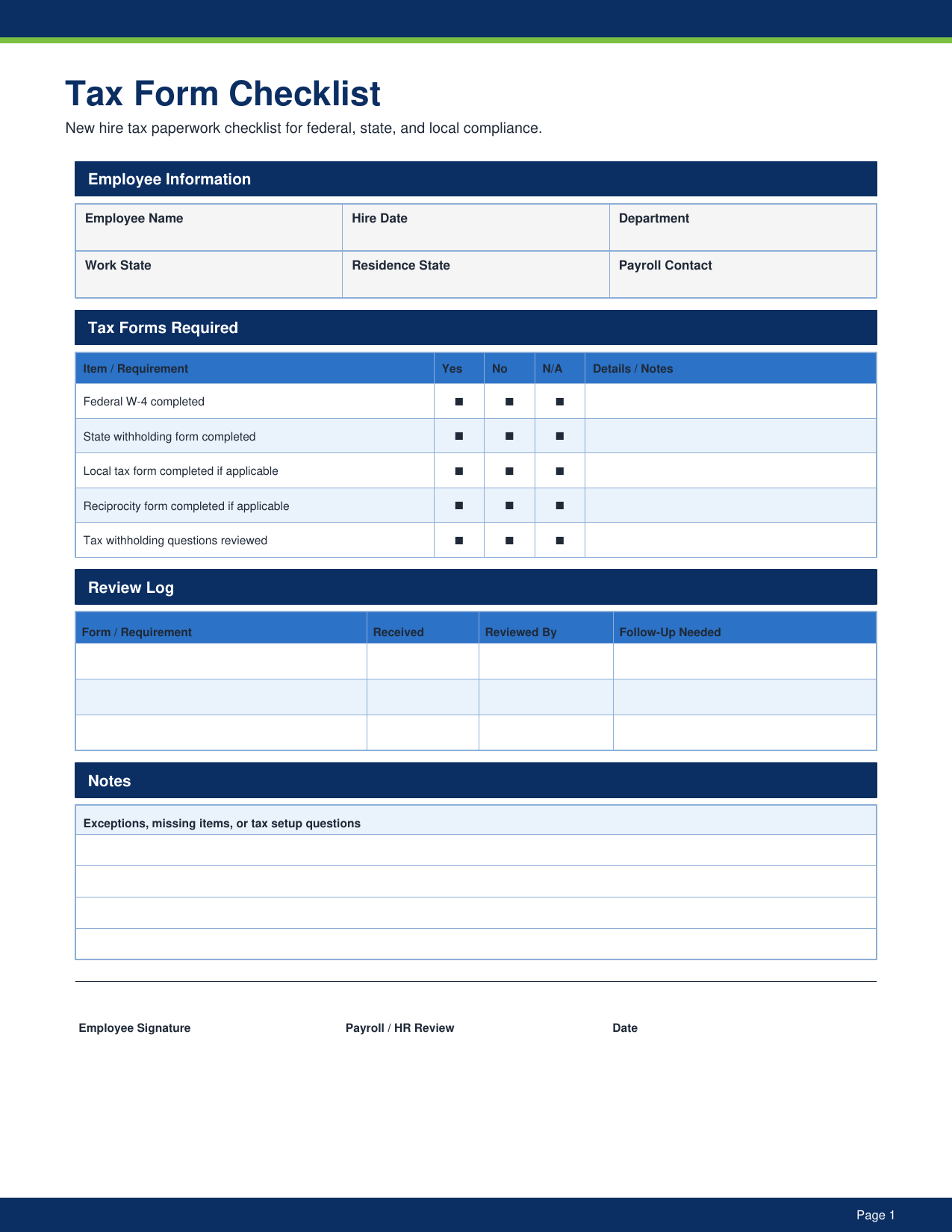 HR - 50 Essential Forms Pack pdf Download - YardDoc