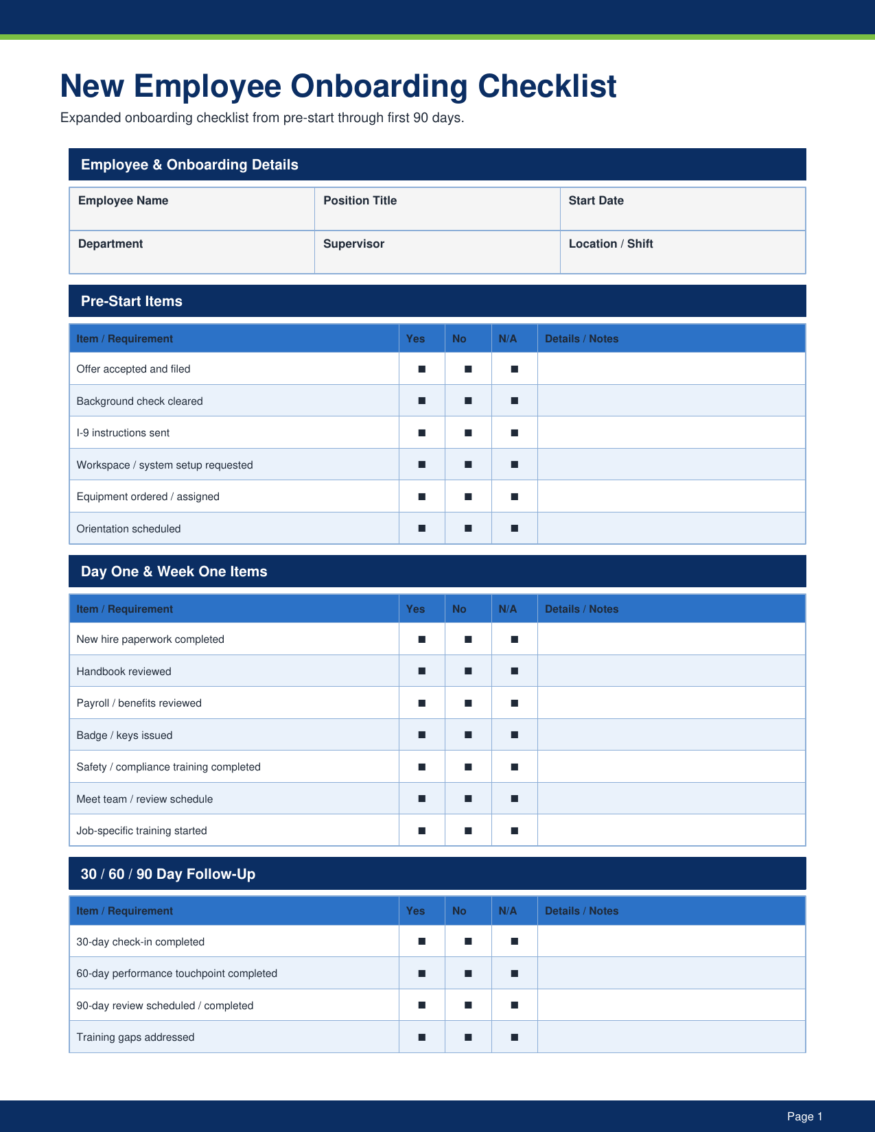 HR - 50 Essential Forms Pack pdf Download - YardDoc