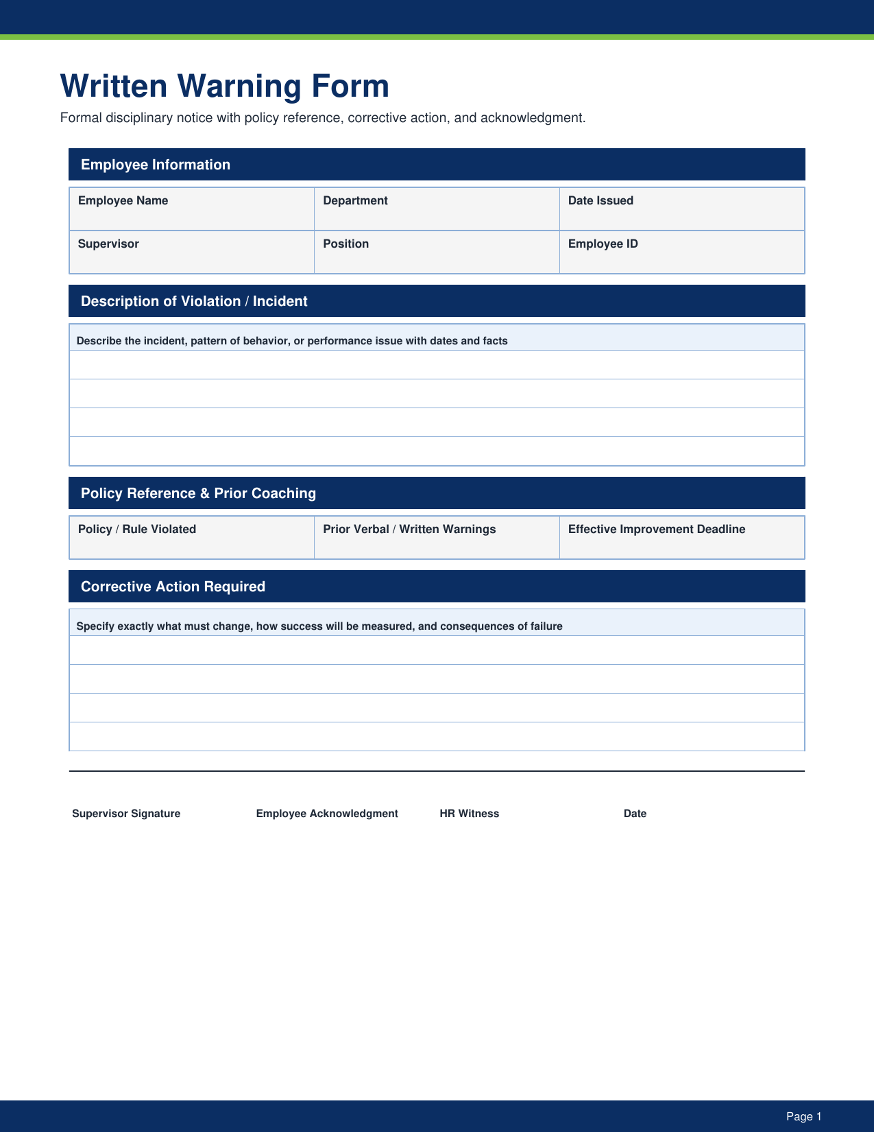 HR - 50 Essential Forms Pack pdf Download - YardDoc
