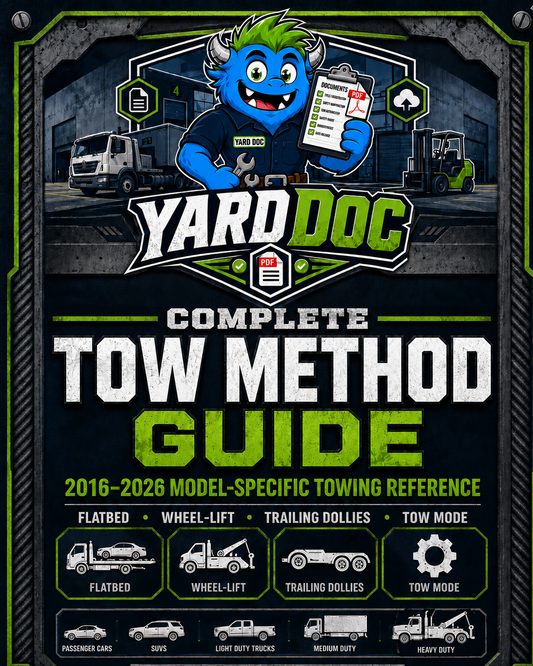 Complete OEM Tow Method Guide 2016-2026 Tow Matrix - YardDoc