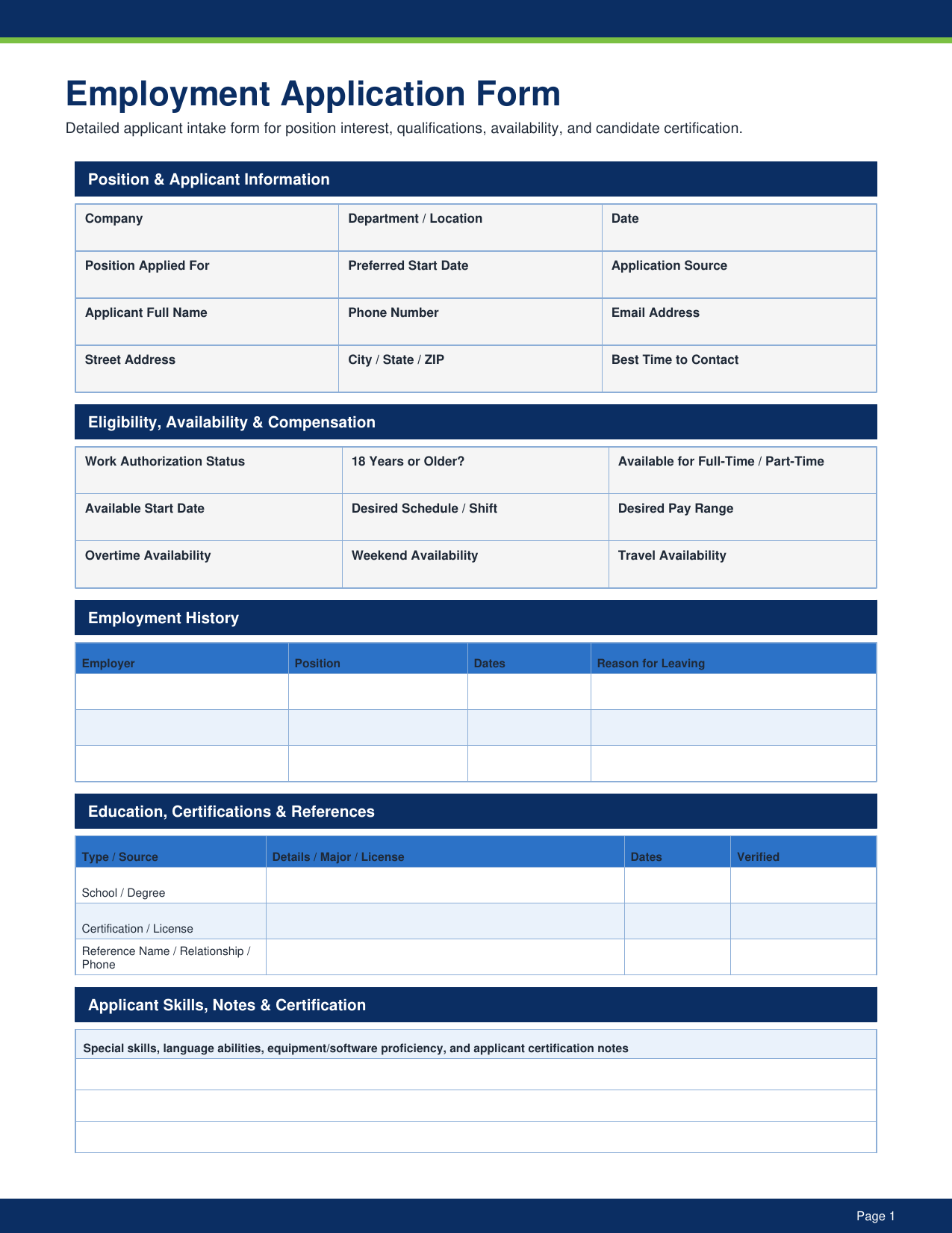 HR - 50 Essential Forms Pack pdf Download - YardDoc