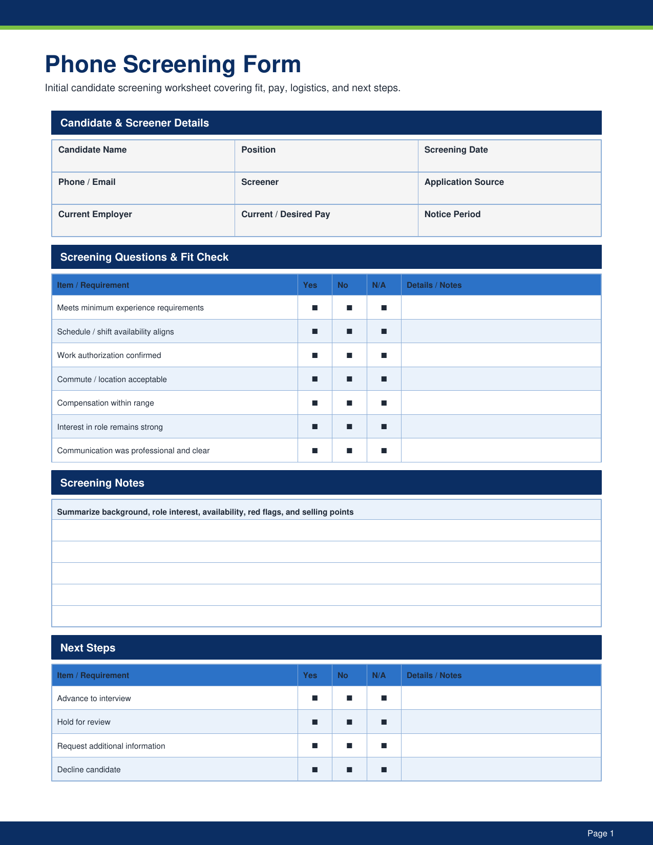 HR - 50 Essential Forms Pack pdf Download - YardDoc