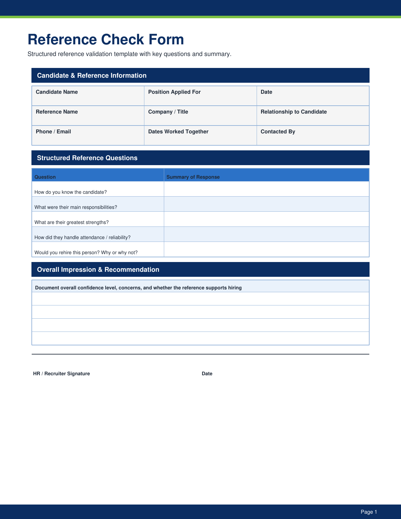 HR - 50 Essential Forms Pack pdf Download - YardDoc