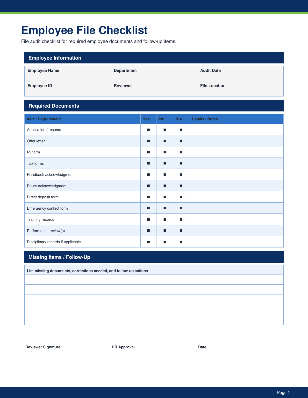 HR - 50 Essential Forms Pack pdf Download - YardDoc