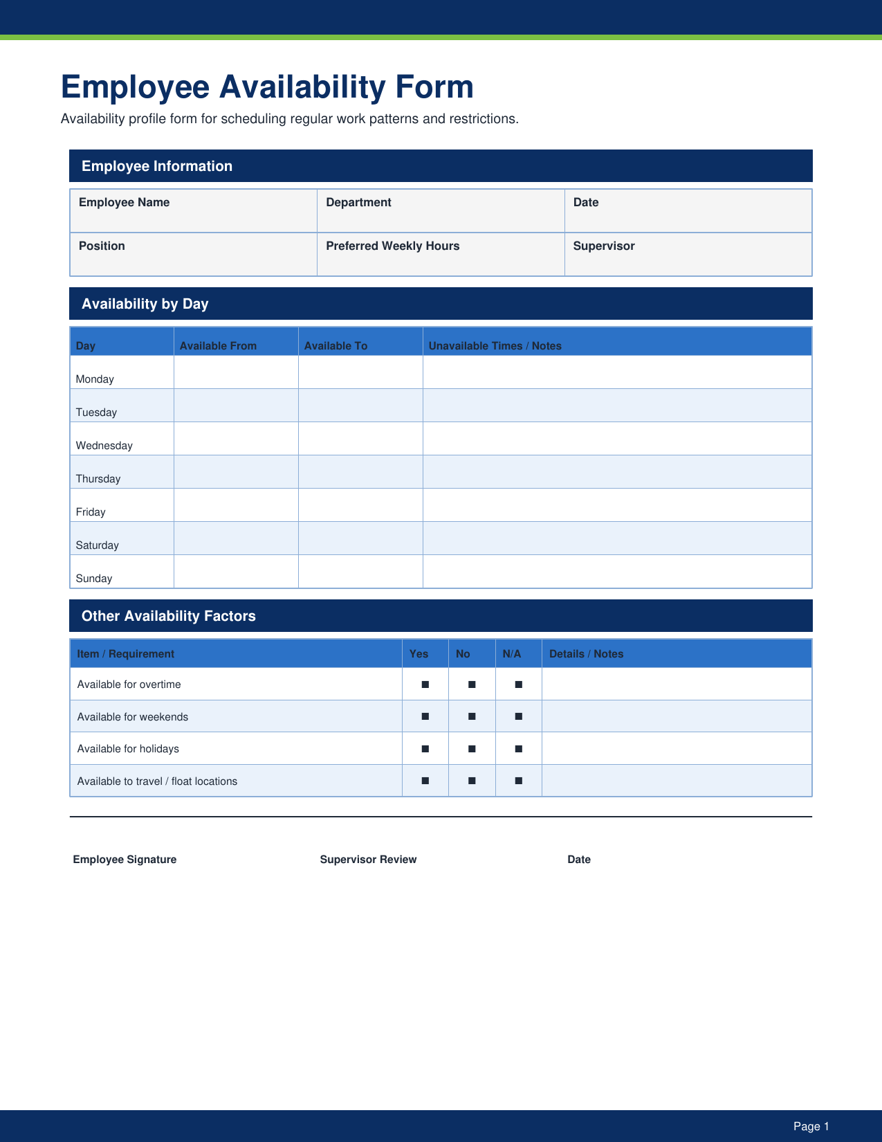 HR - 50 Essential Forms Pack pdf Download - YardDoc