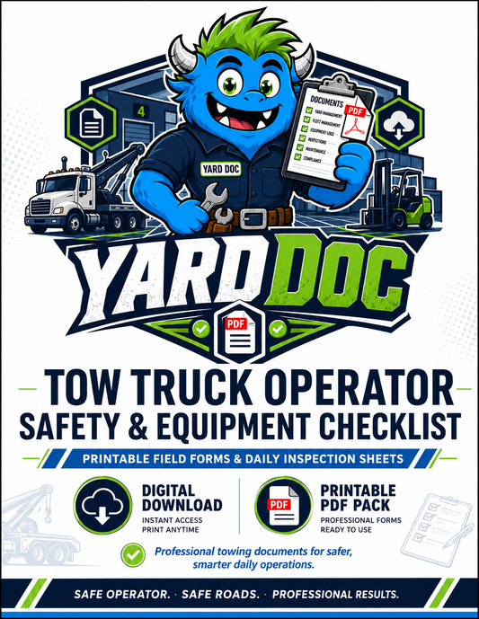 Tow Truck Operator Safety & Equipment Checklist - YardDoc