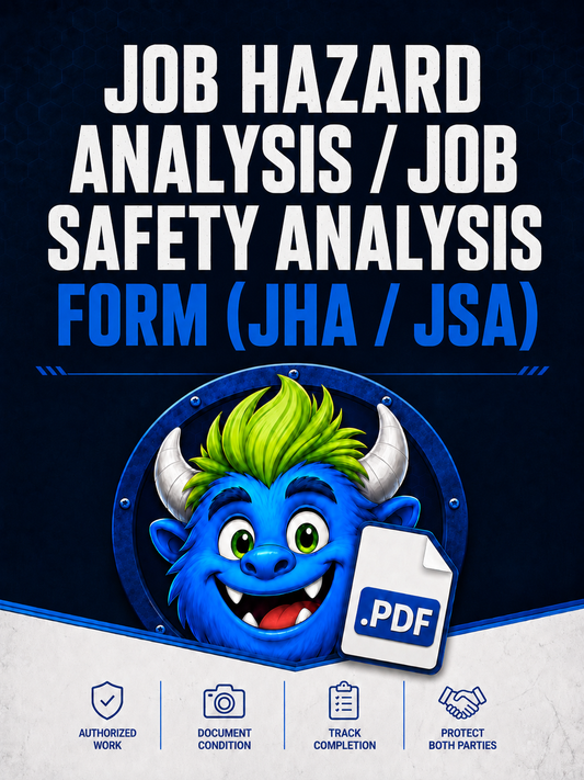 Job Hazard Analysis / Job Safety Analysis Form (JHA / JSA) - YardDoc