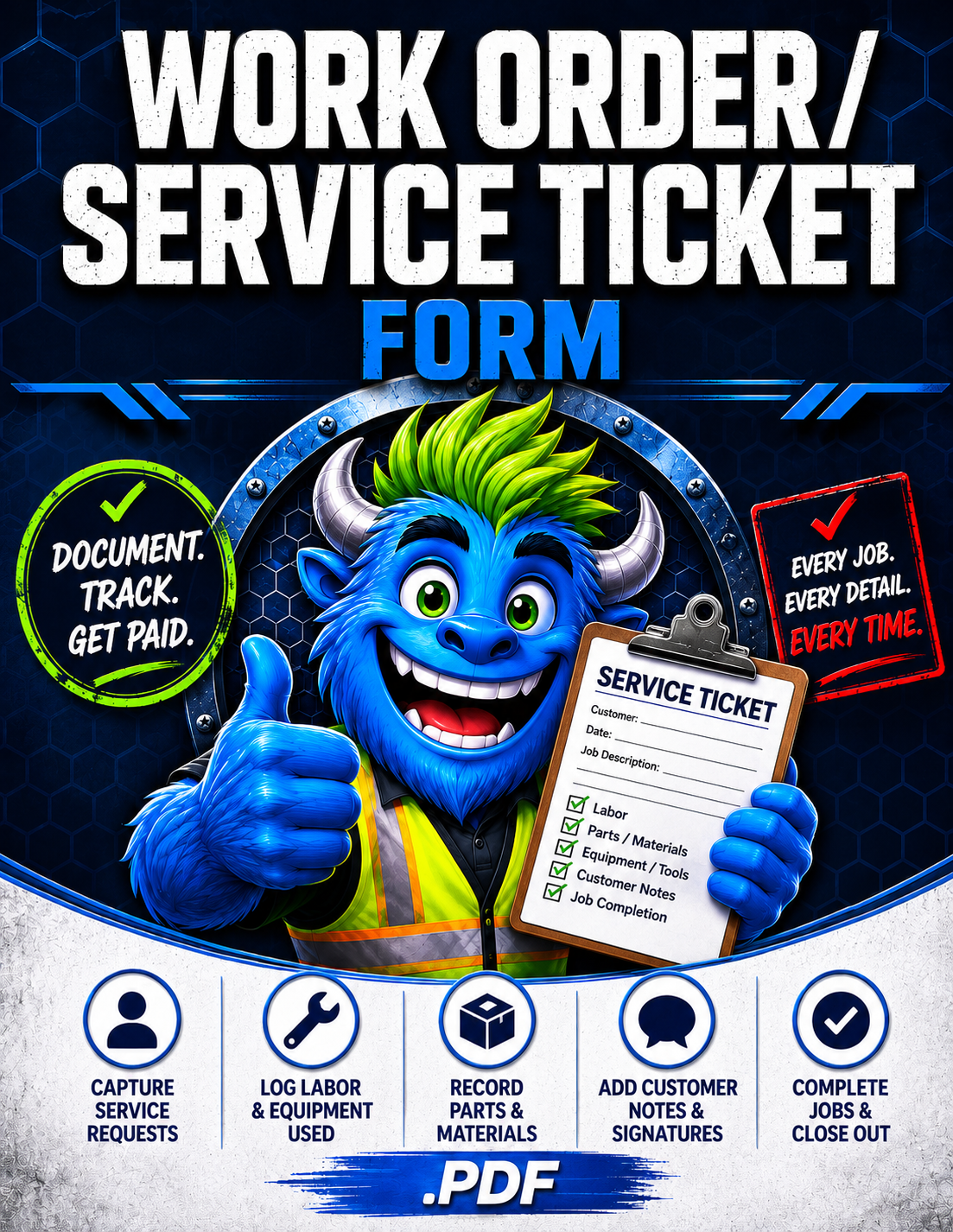 Work Order / Service Ticket Form - YardDoc